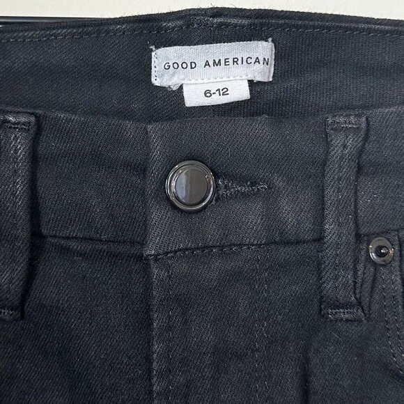 NWT Good American Always Fits Good Petite Skinny in Black - Size 6-12 - Picture 3 of 10